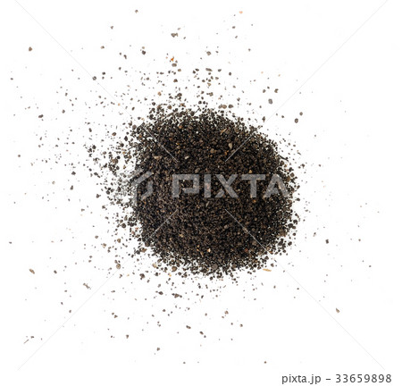 Pile of soil isolated on white 33659898