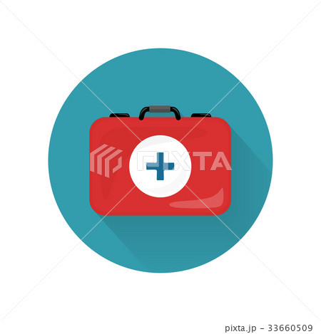 Medical Kit Icon Isolated. Realistic Emergency Bag 33660509