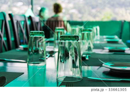 Elegant served table indoors Elegant served table indoors 33661305