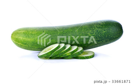 fresh cucumbers isolated on white fresh cucumbers isolated on white 33661871