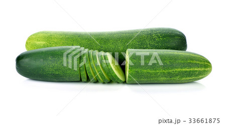 fresh cucumbers isolated on white fresh cucumbers isolated on white 33661875