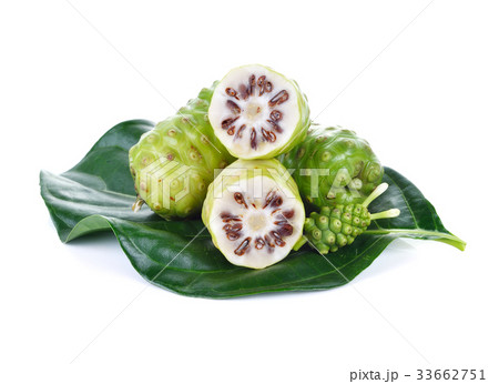 Exotic Fruit - Noni fruit on white background Exotic Fruit - Noni fruit on white background 33662751