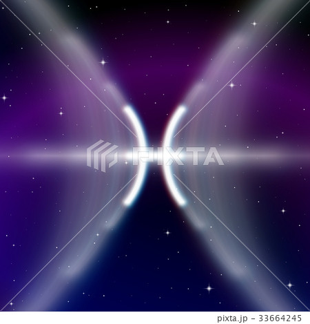 Astrology sign of Pisces or fish with mystic aura Astrology sign of Pisces or fish with mystic aura 33664245