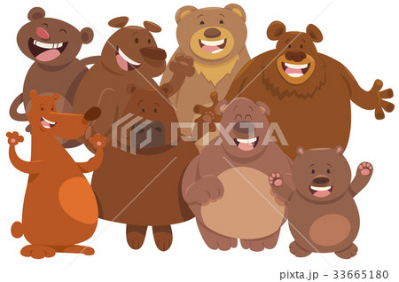 bears wild animal characters cartoon bears wild animal characters cartoon 33665180