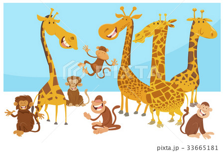 safari wild animal characters cartoon safari wild animal characters cartoon 33665181