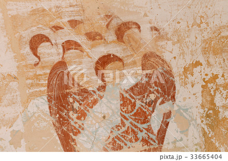 Ancient Frescoes In Walls Of Caves Of David Gareja Ancient Frescoes In Walls Of Caves Of David Gareja 33665404