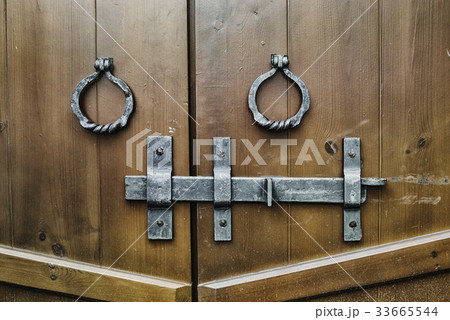 wooden gates closed on the bolt wooden gates closed on the bolt 33665544
