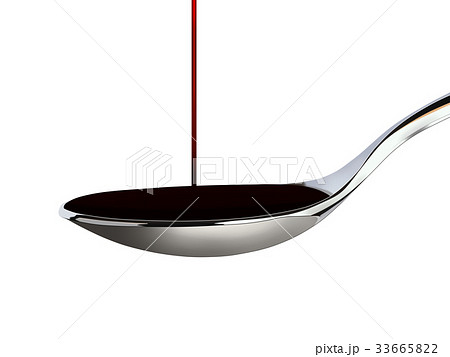 スプーンに落ちる液体 33665822