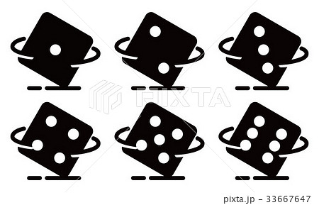 rolling dice, vector 33667647