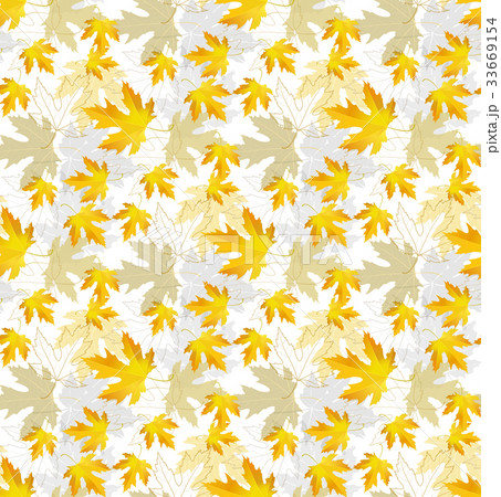 Maple leaf autumn patterns seamless 33669154