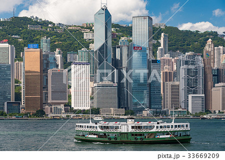 香港の高層ビルとスターフェリー 香港の高層ビルとスターフェリー 33669209