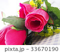 Pink rose flower of bouquet 33670190