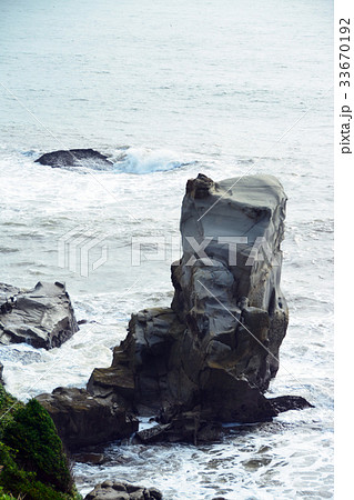犬吠崎の荒波 33670192