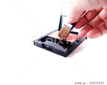 Set of make-up on cheek, blusher powder 33670197