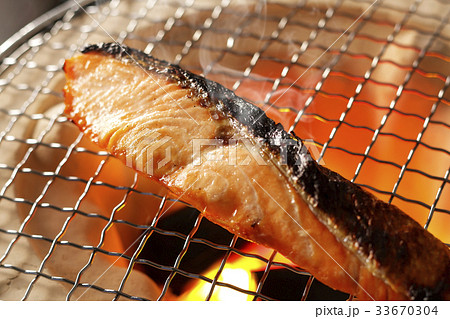 焼き鮭 33670304
