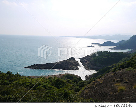 日向　クルス岬(逆光） 33673146