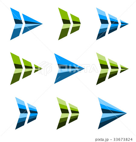 abstract triangular arrow symbol abstract triangular arrow symbol 33673824