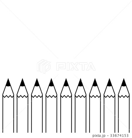 Pencil - vector icon in black with shadow Pencil - vector icon in black with shadow 33674153