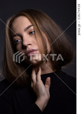 A classic portrait teenage girl. 33674438