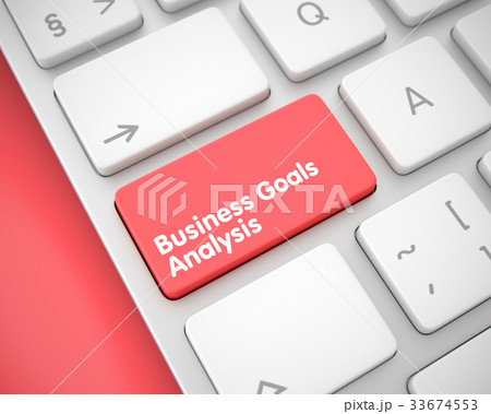 Business Goals Analysis - Message on Red Keyboard Business Goals Analysis - Message on Red Keyboard 33674553
