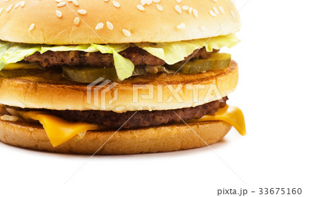 Big burger close-up Big burger close-up 33675160