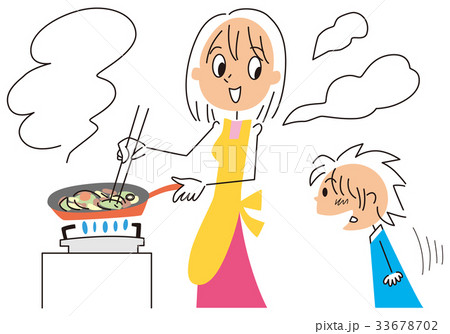 オカズのニオイにつられる男の子 33678702