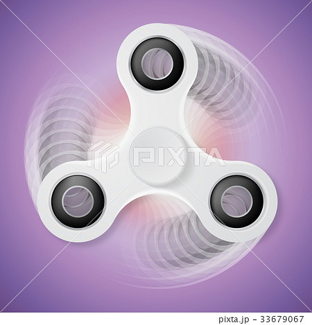 white Hand spinner with motion blur effect. 33679067