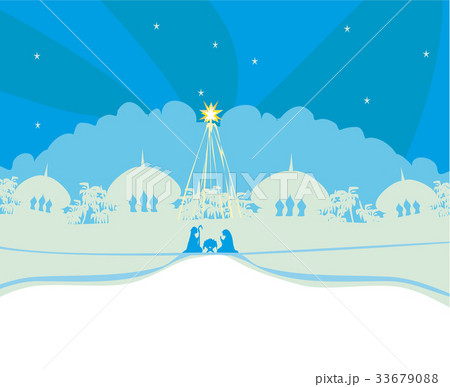 Christian Christmas nativity scene  33679088