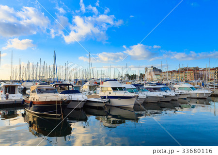 Harbor and marina at Cannes, France Harbor and marina at Cannes, France 33680116