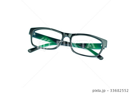 Black Glasses Isolated on White 33682552