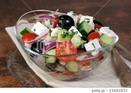 Greek Salad with Orzo 33682652