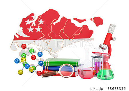 Scientific research in Singapore concept 33683356