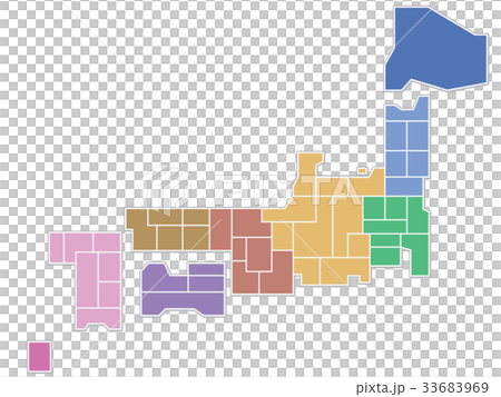 Map of Japan  33683969