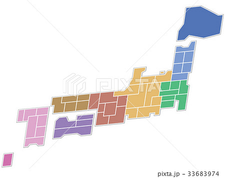 日本地図 日本地図 33683974