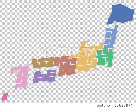 日本地図 日本地図 33683974