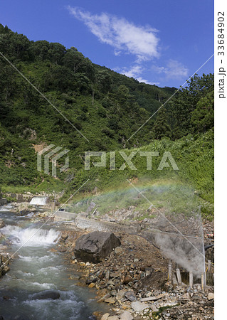 地獄谷温泉の噴泉 33684902