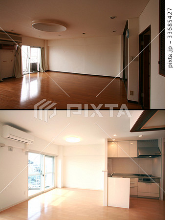 リフォームのビフォーアフター組写真の写真素材