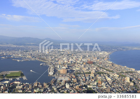 函館眺望　函館山展望台より 33685583