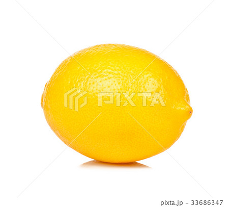 Lemon fruit isolated on the white background Lemon fruit isolated on the white background 33686347