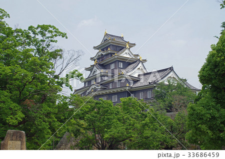 岡山城の天守 33686459