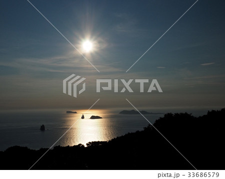 外海の夕日 33686579