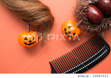 ハロウィン　髪　ヘアピース 33687423
