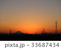 富士山と夕焼け 33687434