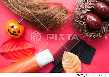 ハロウィン　髪　ヘアピース 33687494