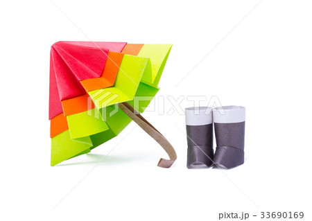 Origami paper umbrella Origami paper umbrella 33690169