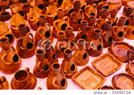 Clay vessels Flea market Vernissage Yerevan 33690718