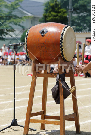 応援太鼓の写真素材 [33691121] - PIXTA