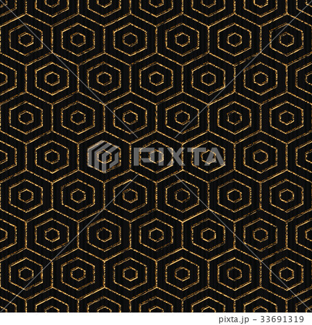 Abstract backdrop. Golden color. Seamless pattern. 33691319