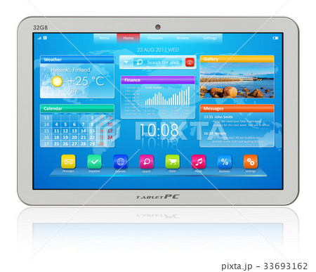 White tablet PC 33693162