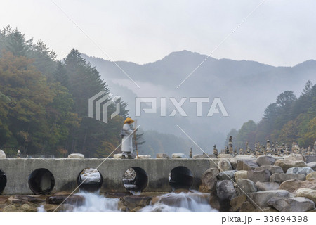 山 韓国 石塔 33694398